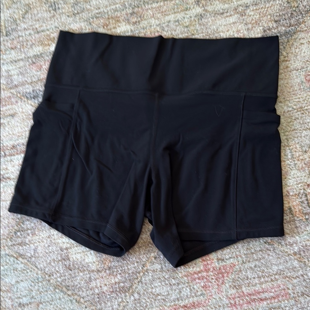 Athleta Women's High-Waisted Black Shorts